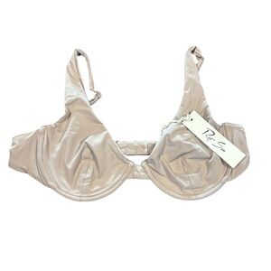 Riot Swim Women’s Size XL Willow Swim Top in Taupe NWT